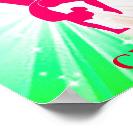 Gymnastische lichten poster (Hoek)