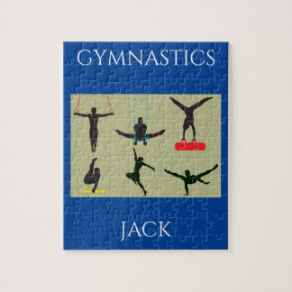 "GYMNASTISCHE puzzel voor jongens met een geperson