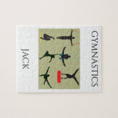 "GYMNASTISCHE puzzel voor jongens met een geperson Legpuzzel (Horizontaal)