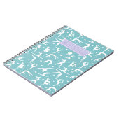 Gymnastische training Blauwgroen aangepaste naam M Notitieboek (Linkerzijde)