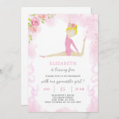 Gymnastische uitnodiging (Voorkant / Achterkant)