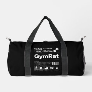 GymRat Grappige Workout Gear Fitness Gym Barcode Plunjezak