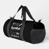 GymRat Grappige Workout Gear Fitness Gym Barcode Plunjezak (Rechterhoek)