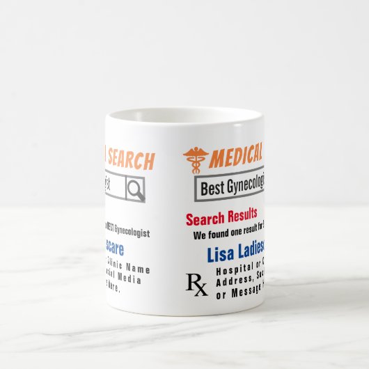 Gynaecoloog Funny Search Gift Mok (Center)