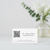 Gynaecoloog Visitekaartje met QR-code (Staand voorkant)