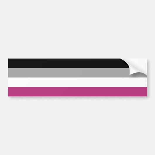 Gynephilia Pride Flag Bumpersticker (Voorkant)