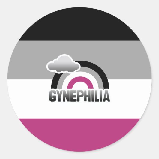 GYNEPHILIA RAINBOW STICKER (Voorkant)