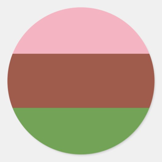 Gynesexual Pride Flag Ronde Sticker (Voorkant)