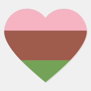Gynosexuele Pride Hart Sticker