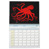 Gyotaku Octopus - Calendrier moyen (Feb 2027)