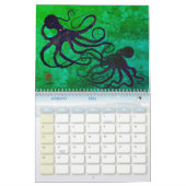 Gyotaku Octopus - Calendrier moyen (Jan 2026)