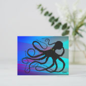 Gyotaku Octopus - Carte postale (Debout devant)
