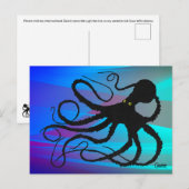 Gyotaku Octopus - Carte postale (Devant / Derrière)