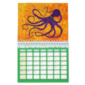Gyotaku Octopus - Kleine agenda Kalender (Mar 2026)