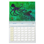 Gyotaku Octopus - Petit Calendrier (Jan 2027)