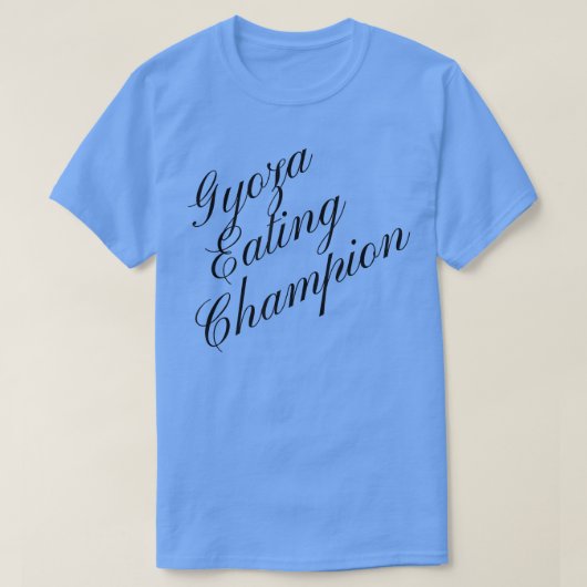 Gyoza Eating Champion Concurrentievermogen om voed T-shirt (Design voorkant)