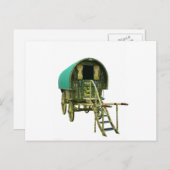 Gypsy bowtop caravan briefkaart (Voorkant / Achterkant)