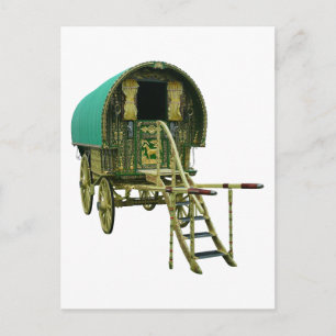 Gypsy bowtop caravan briefkaart