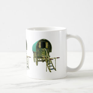 Gypsy bowtop caravan coffee mug koffiemok