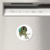 Gypsy bowtop caravan magnet magneet (Insitu (Vaatwasser))