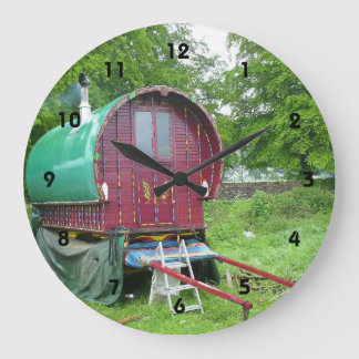 Gypsy bowtop wagon grote klok