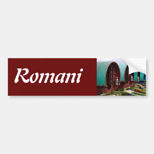 Gypsy caravan bumpersticker (Voorkant)