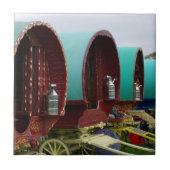 Gypsy caravan tegel tegeltje (Voorkant)