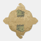 Gypsy caravan wagon bedankdoosjes (Uitgevouwen)