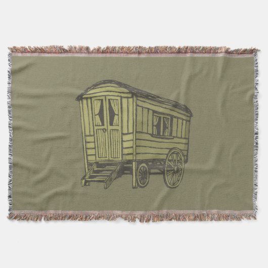 Gypsy caravan wagon deken (Voorkant)