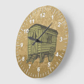 Gypsy caravan wagon grote klok (Hoek)