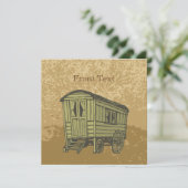 Gypsy caravan wagon kaart (Staand voorkant)