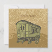 Gypsy caravan wagon kaart (Voorkant)