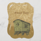 Gypsy caravan wagon kaart (Voorkant / Achterkant)