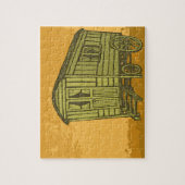 Gypsy caravan wagon legpuzzel (Verticaal)