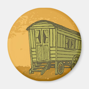 Gypsy caravan wagon magneet