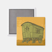 Gypsy caravan wagon magneet (Voorkant / Achterkant)