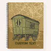 Gypsy Caravan Wagon Notitieboek (Voorkant)
