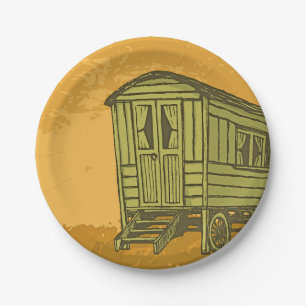 Gypsy caravan wagon papieren bordje