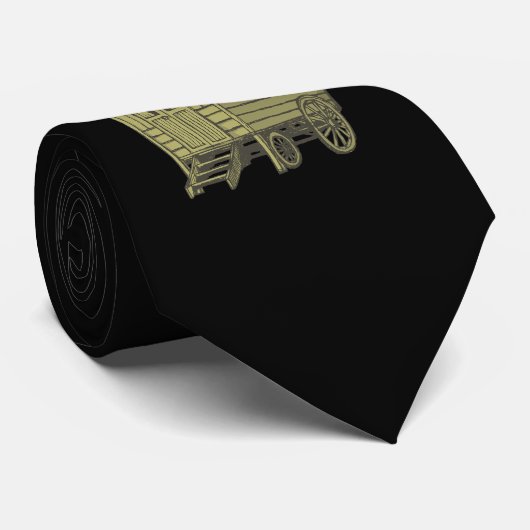 Gypsy caravan wagon stropdas (Opgerold)