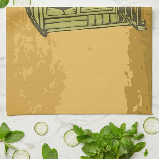 Gypsy caravan wagon theedoek (Gevouwen)