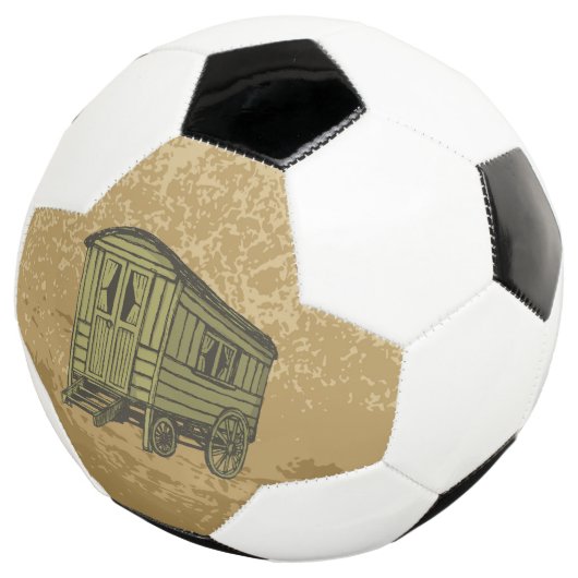 Gypsy caravan wagon voetbal (Drie kwart)