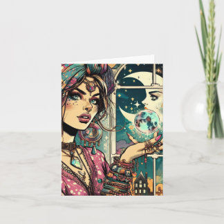 Gypsy Crystal Ball Magic Notitiekaartje