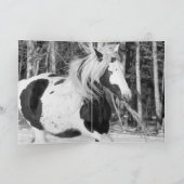 Gypsy dans la forêt - Carte de voeux pour les Chev (Intérieur)