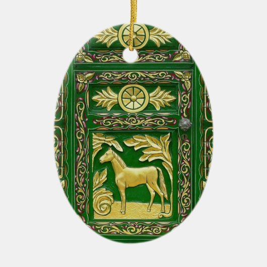 Gypsy deur detailleert keramisch ornament (Voorkant)