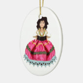 Gypsy Doll Keramisch Ornament (Links)