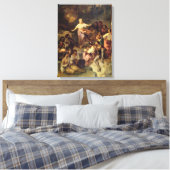 Gypsy Encampment, 1848 Canvas Afdruk (Insitu (Slaapkamer))