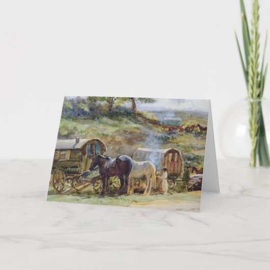 Gypsy Encampment, Appleby, 1919 Kaart (Voorkant)