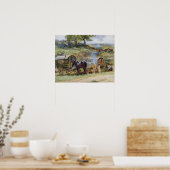 Gypsy Encampment, Appleby, 1919 Poster (Keuken)