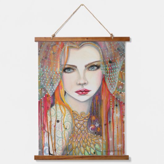 Gypsy Fantasy Boho Artwork van Molly Harrison Hangend Wandkleed (Voorkant)