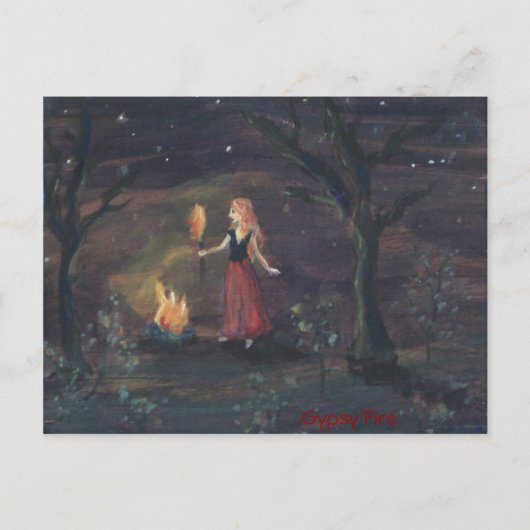 Gypsy Fire Briefkaart (Voorkant)